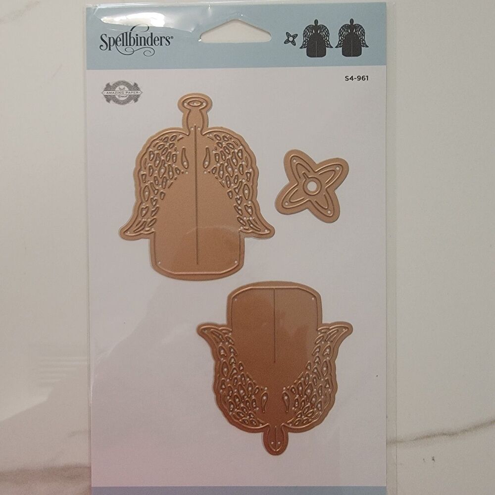 Spellbinders 3D ANGEL ORNAMENT Steel Craft Die Set of 3 #S4-961 NEW